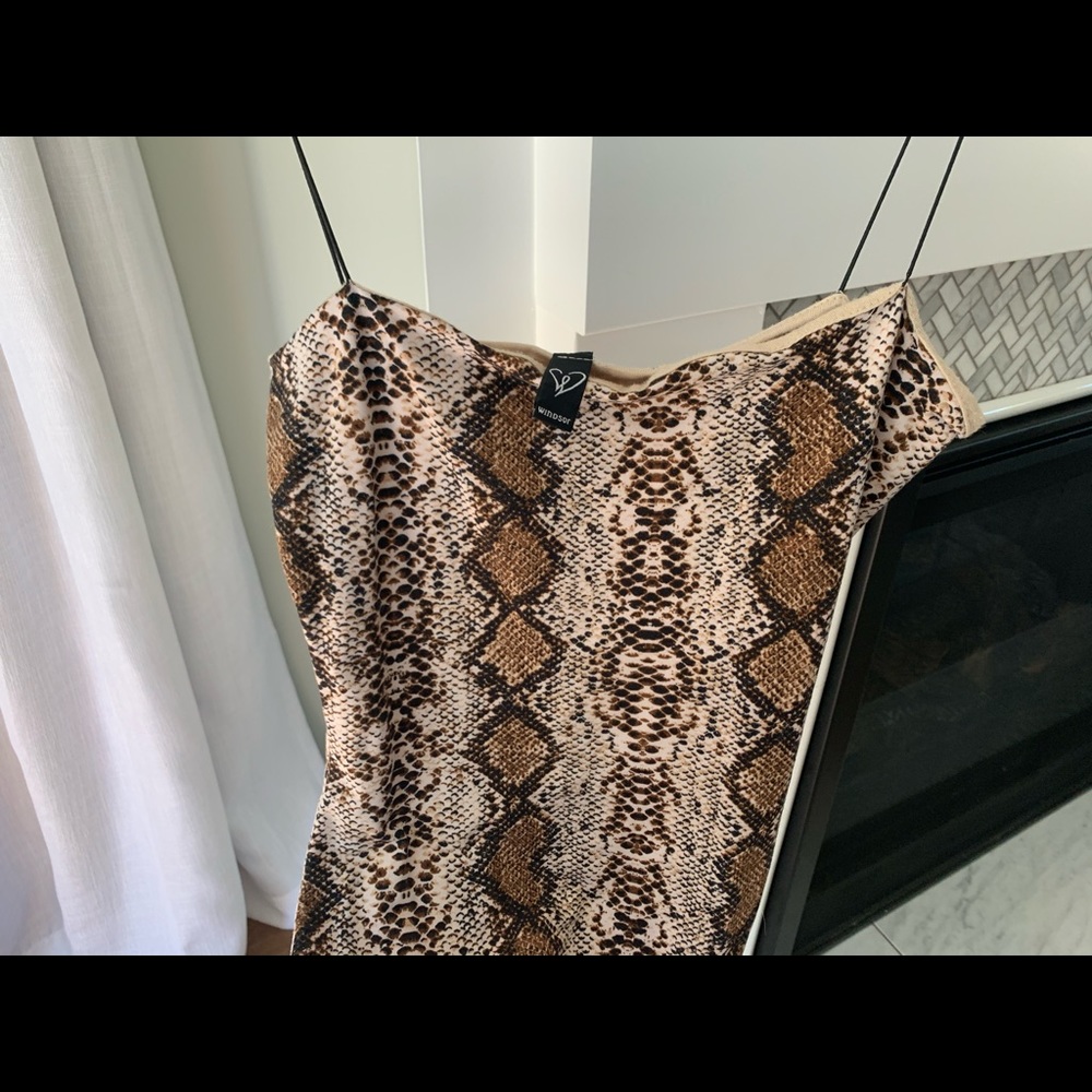 Windsor Snakeskin Bodycon Dress